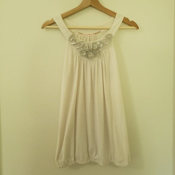 one clothing Tops - Halter Top with Zipper Roses